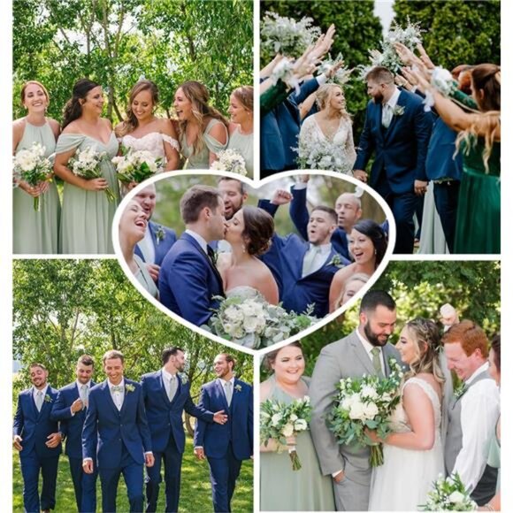 Ties for Men Solid Houndstooth Neckties Handkerchief Formal Business - Picture 6 of 6